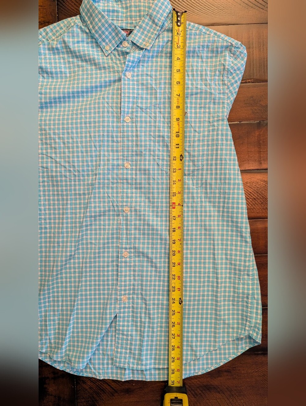 Vineyard Vines Performance Men's Light Blue Teal Classic Fit Tucker Shirt Large - Picture 3 of 15